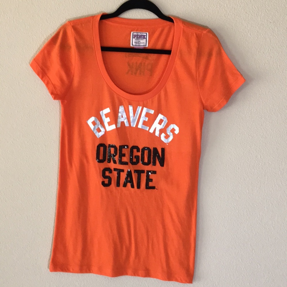 NWOT! Victoria’s Secret Pink Sz M Beavers tee